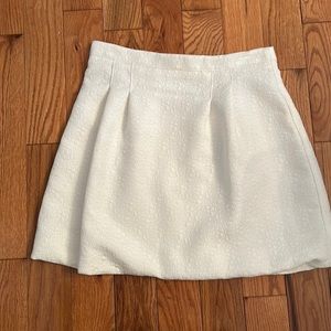 Aqua Bloomingdales White Embroidered Skirt